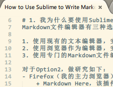 没有语法高亮的Markdown编辑界面